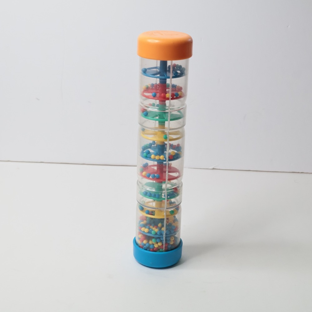 Battat Rainmaker Rainstick Musical Sensory Toy 12 Inch Colorful Beads 081507